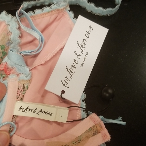 💕FOR LOVE AND LEMONS💕 Swaying Rose Bustier ~ Large L NWT - Picture 15 of 16